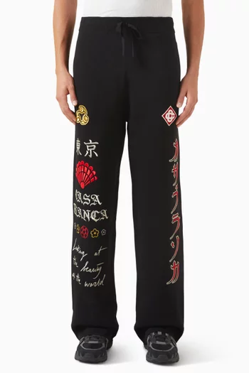 Embroidery Track Pants