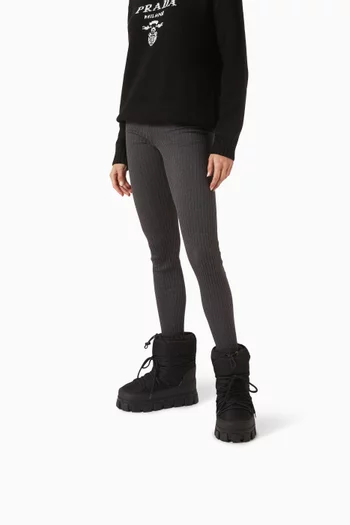 حذاء بوت أبريه-سكي نايلون غابردين معاد تدويره