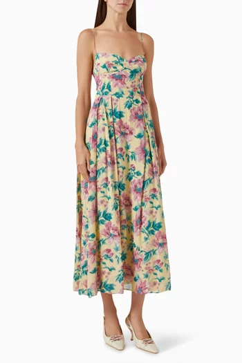 Jaelyn Midi Dress in Georgette