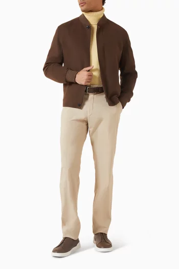 Oasi Cashmere Elements Bomber Jacket in Cashmere