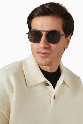 نظارة شمسية أوريزونت بإطار أفياتور معدن