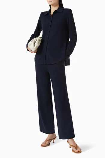 قميص بأزرار مرصعة كشمير