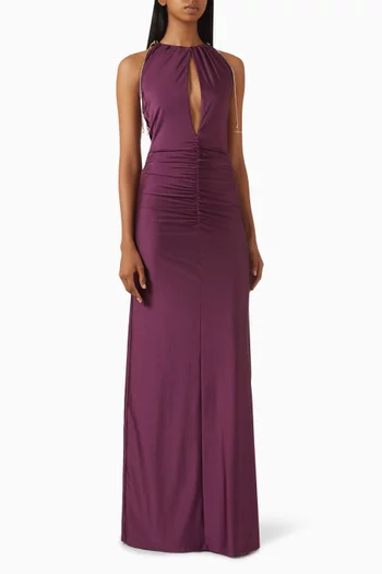 فستان اليسا طويل