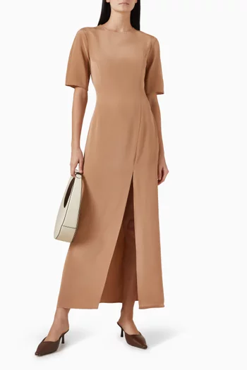 Maxi Dress in Mulberry Silk