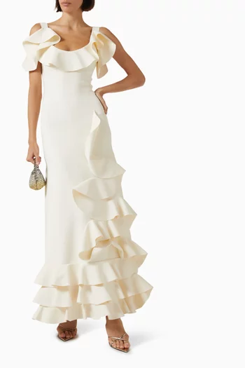 Lucy Ruffled Maxi Dress
