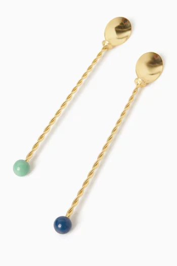 طقم ملاعق للمشروبات، قطعتان