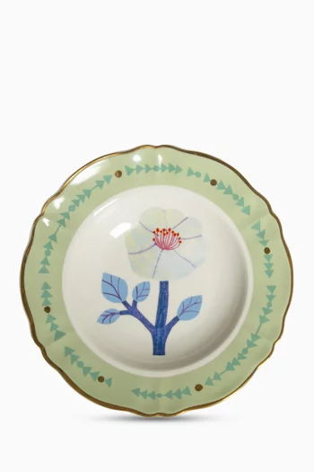 Ibisco Deep Plate in Porcelain