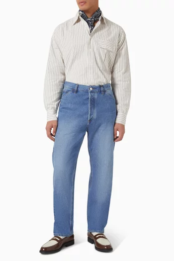 Stripe Selvedge Shirt in Cotton