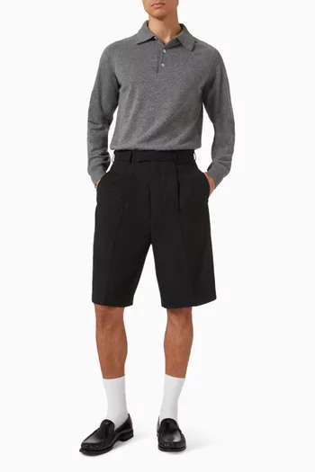 Knit Polo Shirt in Wool