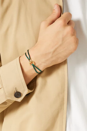 Element Cord Bracelet in 14kt Gold-plated Silver
