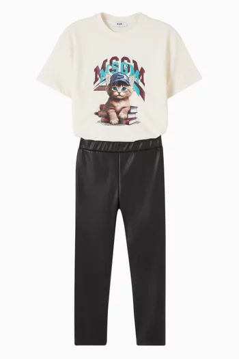 Leggings in Faux Leather