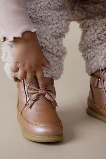 Cemilla Boots in Metallic Leather