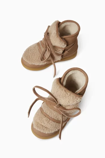 Ceesa Boots in Faux Fur & Nubuck