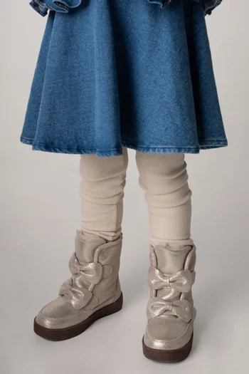 Isa Exclusive Boots in Metallic Leather