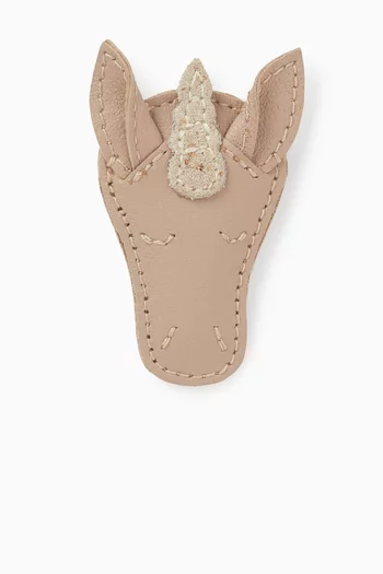 مشبك شعر جوسي بتصميم يونيكورن جلد