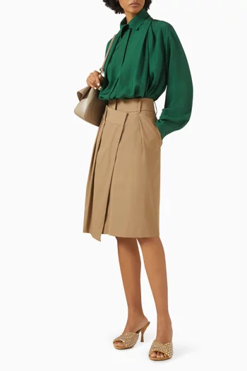 Drape Long-sleeve Shirt