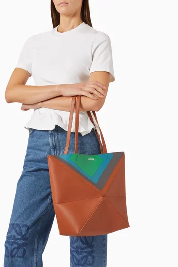 Medium Puzzle Fold Tote Bag in Calfskin