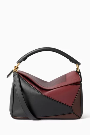 Small Puzzle Edge Bag in Calfskin
