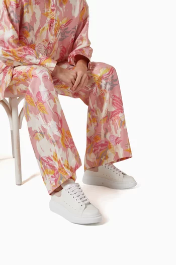 Oversized Sneakers in Calf Leather