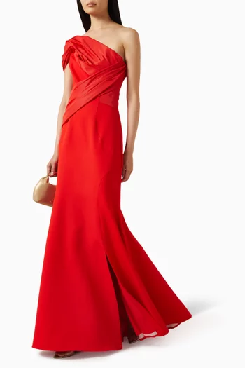 One-shoulder Gown