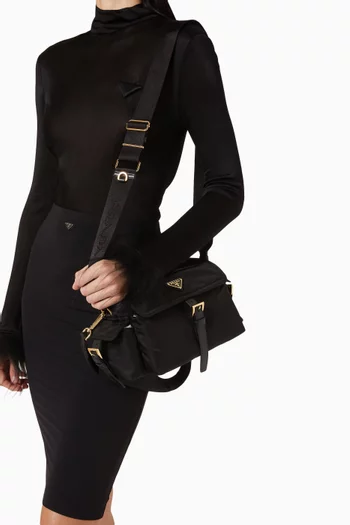 Medium Explore Shoulder Bag in Re-Nylon