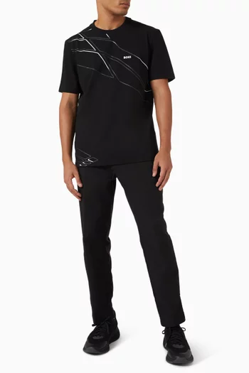 تي شيرت رياضي معالج لامتصاص العرق بيكيه مطاطي