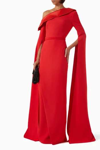 Rinoa Off-shoulder Gown in Crepe