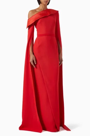 Rinoa Off-shoulder Gown in Crepe