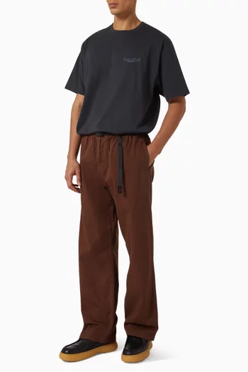 Straight Fit Pants in Cotton Twill