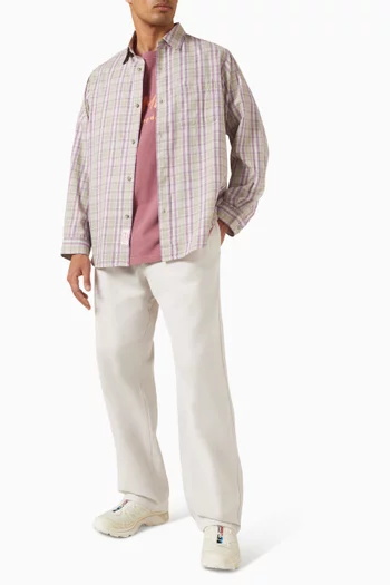 Straight Fit Pants in Cotton Twill