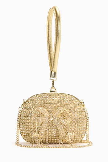 Crystal Top-handle Clutch Bag