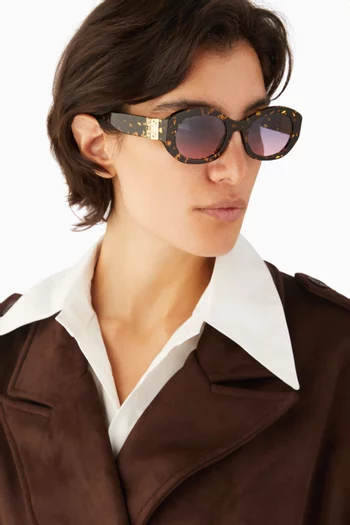 نظارة شمسية 4G بإطار أسيتات دائري