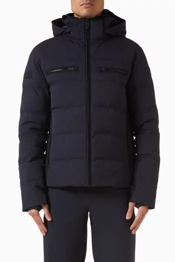 Berlioz Down Jacket in Bi-stretch Twill