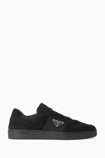 Downtown Sneakers in Suede & Re-Nylon
