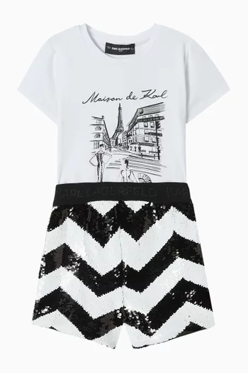 Sequin-embellished Shorts