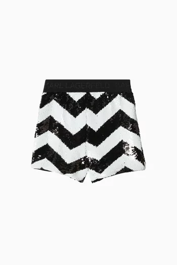 Sequin-embellished Shorts