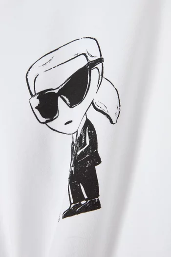 تي شيرت بطبعة شخصية كارل الشهيرة قطن