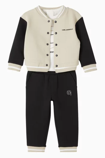T-shirt Cardigan & Sweatpants Gift Set