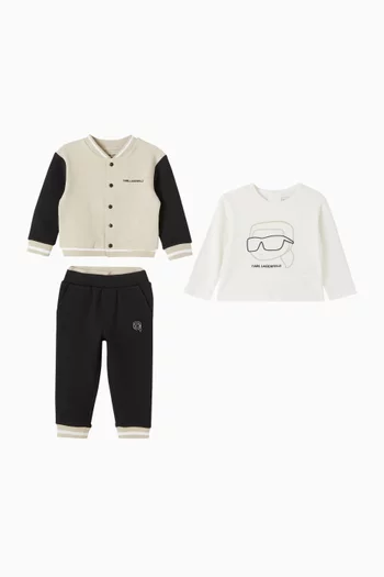 T-shirt Cardigan & Sweatpants Gift Set