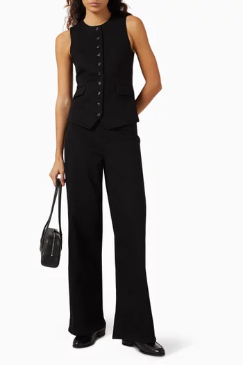 Irina Long Vest in Knit