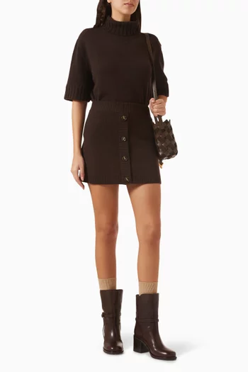 سترة جيورجيا بياقة عالية كشمير