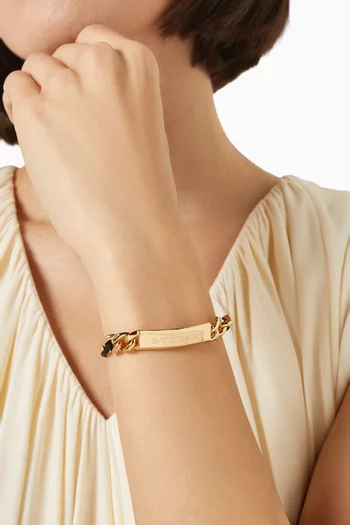 BVLGARI String Bracelet in Gold-plated Brass