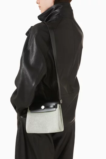Unused Mini Herbag 20 in Canvas & Vache Hunter Leather