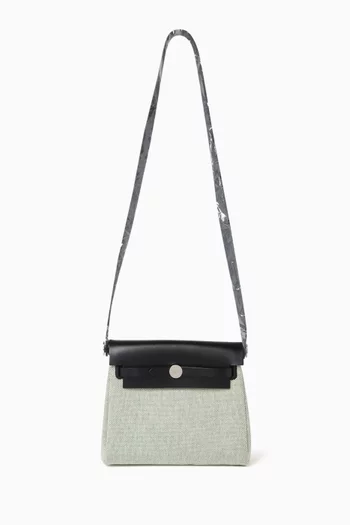 Unused Mini Herbag 20 in Canvas & Vache Hunter Leather