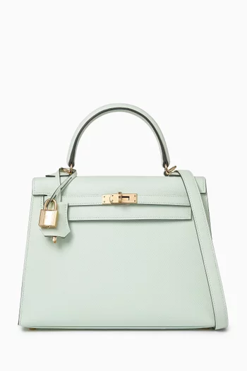 Unused Kelly 25 Bag in Epsom Leather