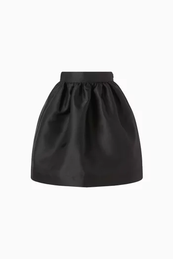 Glossy Flared Skirt