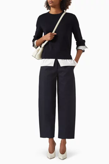 Barrel-leg Chinos in Cotton-blend