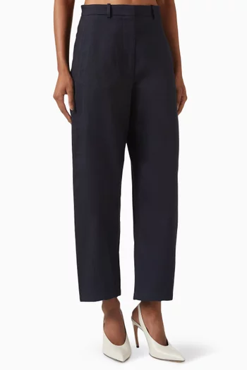 Barrel-leg Chinos in Cotton-blend