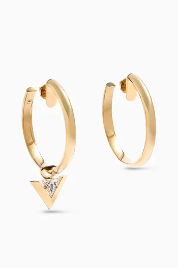 أقراط دائرية جي ليه في معدن