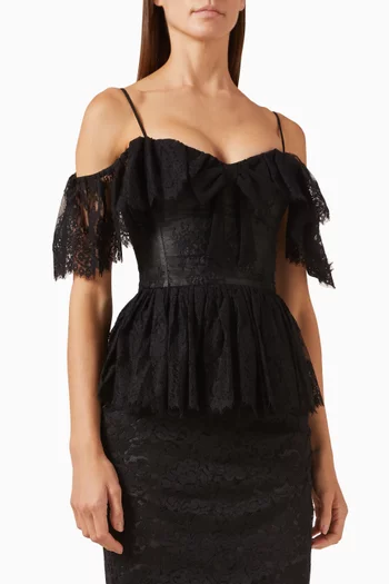 Peplum Top in Lace